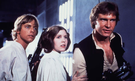 Mark Hamill, Carrie Fisher and Harrison Ford