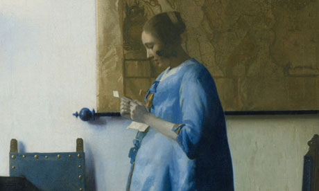 Woman Reading a Letter by Johannes Vermeer