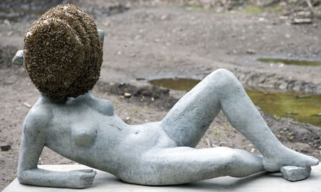 Pierre Huyghe’s bee-headed woman