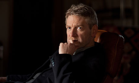 Branagh on the Wallander set