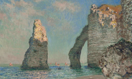 Monet's The Cliffs at Etretat, in From Paris: A Taste for Impressionism