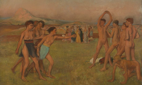 Degas' Young Spartans Exercising