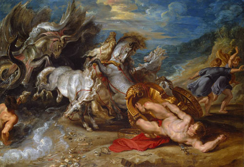 The Death of Hipplytus, by Rubens