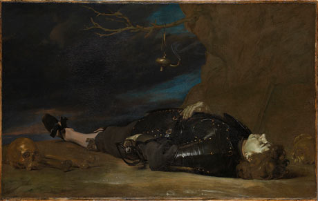 A Dead Soldier, 17th century, at the National Gallery, London