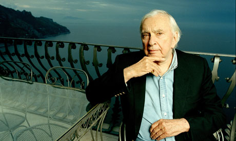 Novelist and playwright Gore Vidal at home near Naples