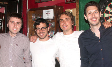 The cast of The Inbetweeners in Los Angeles