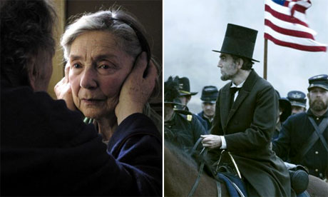 Emmanuelle Riva (best actress) in Amour and Daniel Day-Lewis (best actor) in Lincoln