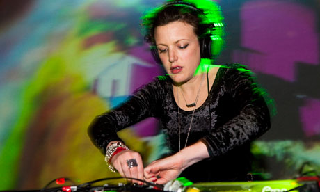 Annie Mac performs a DJ set on stage at Koko in London