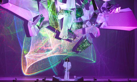 Antony Hegarty with the Britten Sinfonia at the Royal Opera House, London.