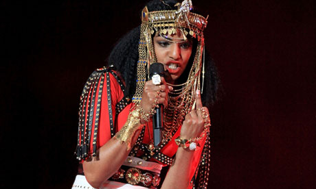 MIA performs at the Bridgestone Super Bowl in Indianapolis