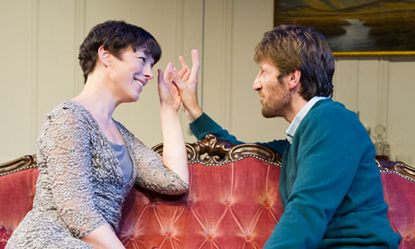 Olivia Williams and Mark Bazeley in Scenes from a Marriage at St James, London