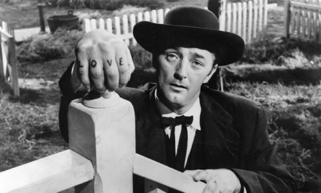 Robert Mitchum in The Night of the Hunter