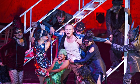 A scene from Peer Gynt, with Ingvar Eggert Sigurdsson centre