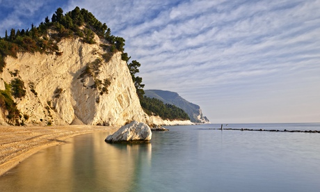 Italy, Marche, Italy, Ancona district, Parco del Conero, Numana, The beach