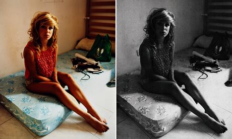 Time after time … Bianca Page in Untitled from Ibiza Index, and Untitled from Sex, Drugs & Magick (B