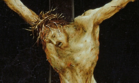 Portraying pain … a panel from Matthias Grünewald's altarpiece at Isenheim, showing the Crucifiction