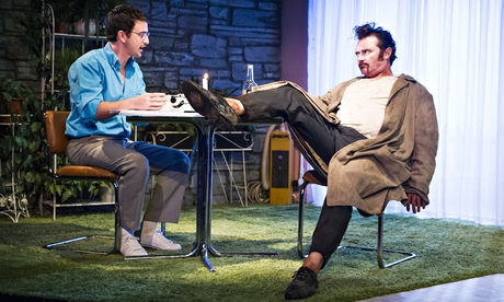 Eugene O'Hare and Alex Ferns in True West, directed by Phillip Breen at the Tricycle.