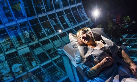 Neat idea … Tricia Kelly as Bryony Weller in New Atlantis at The Crystal, London.