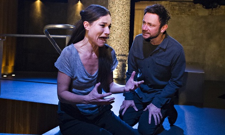 Kate Fleetwood and Justin Salinger in Medea