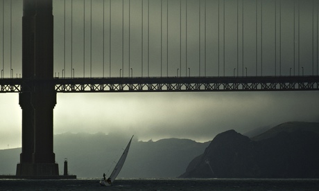 Golden Gate Bridge connects two sections of a huge recreation area