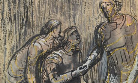 Three Female Figures by Henry Moore, 1949