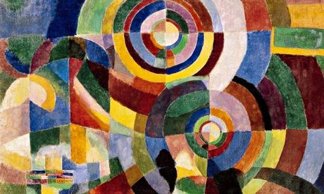 Swirling painted light … Sonia Delaunay's Prismes electriques (1914).