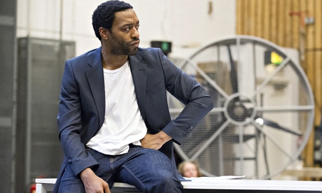 Chiwetel Ejiofor in rehearsals for Carol Ann Duffy's new version of Everyman at the National Theatre