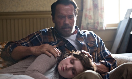 Arnold Schwarzenegger and Abigail Breslin in Maggie.