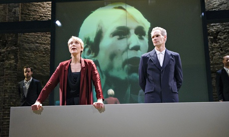 Lia Williams and Angus Wright in Oresteia