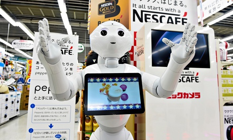 Robotic Store Clerk 'Pepper' Sells Coffee Machines