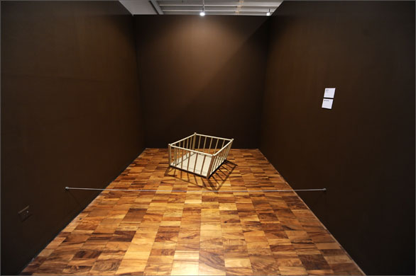 Subversive Spaces: Tilted Play Pen by Robert Gober
