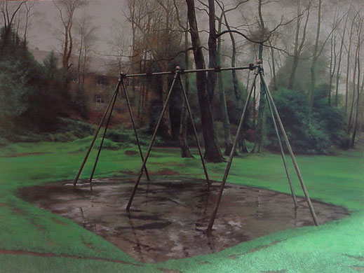Subversive Spaces: Scenes from George Shaw's The Passion: The Swing, 2002/3
