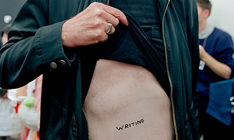 David Shrigley tattoo Permanent ink Guardian art critic Adrian Searle 