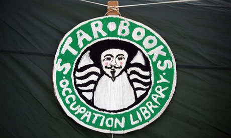 'Star Books' library at the Occupy London protest