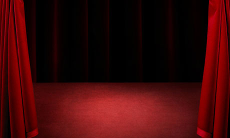 Spotlight on an empty stage