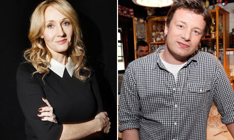 JK Rowling and Jamie Oliver: Christmas rivals