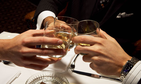 Men Toasting