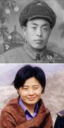 Sun Shuyun (bottom) and her father