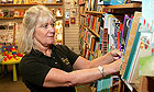 Lynne Paige at the Bramhall bookshop