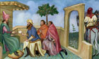 Kubla Khan receives Marco Polo, from Mandeville's Book of Wonders