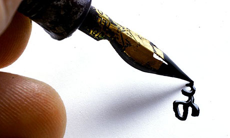 Fountain pen signature