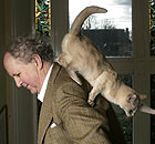 Alexander McCall Smith (and his cat)