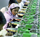 Textil workers in Dhaka, Bangladesh