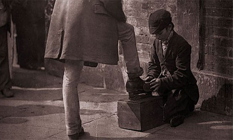 A bootblack on London's streets