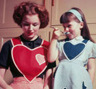 Mother and daughter, idealised