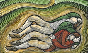 Illustration to accompany Robert Burns biography in Review