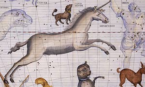 Constellation of Monoceros the Unicorn by James Thornhill, 1725