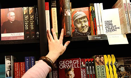 Shopping at Waterstone's