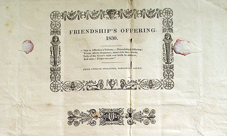 Friendship's Offering, the earliest known dust jacket 