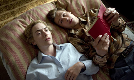 Kate Winslet and David Kross in The Reader. Photograph: Rex